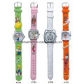 Cheap Silicone 3D Cartoon Band Children Watch for Promotional Gift